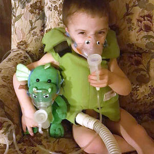 Photo of pediatric SmartVest user Ethan