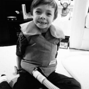 Photo of Josh, a SmartVest user with cystic fibrosis.