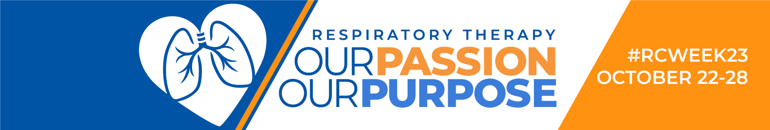 Banner for Respiratory care week.