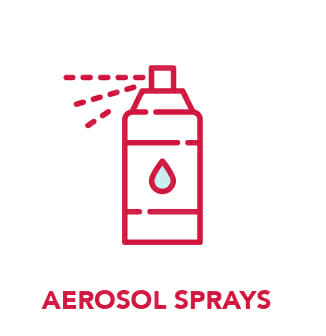 Graphic icon of aerosol spray can
