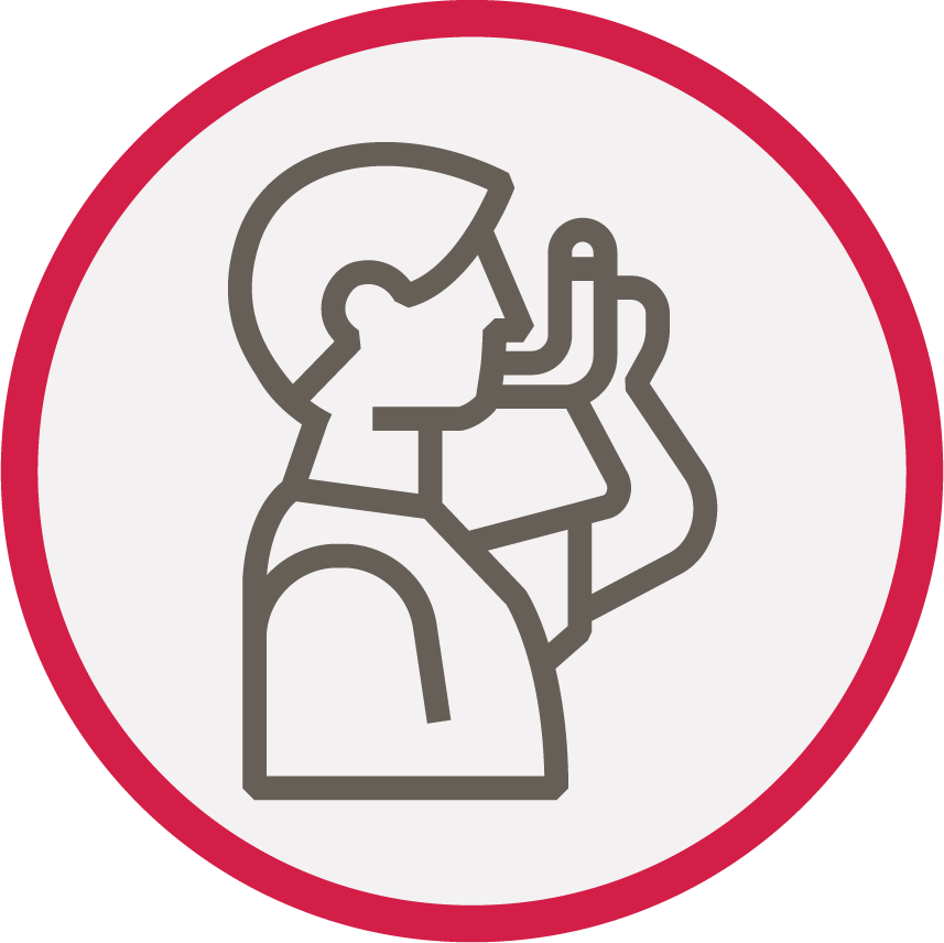 Inhaler use icon
