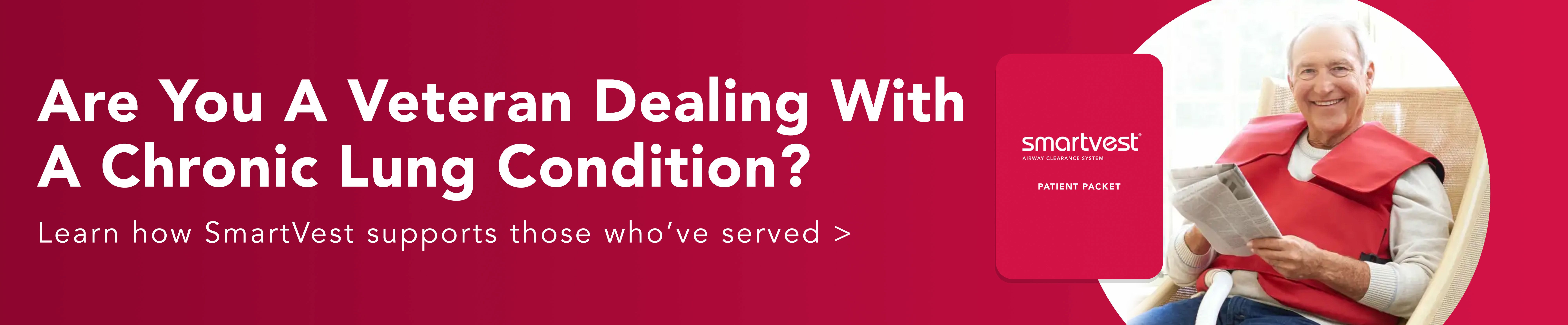 Veterans information packet from SmartVest banner.