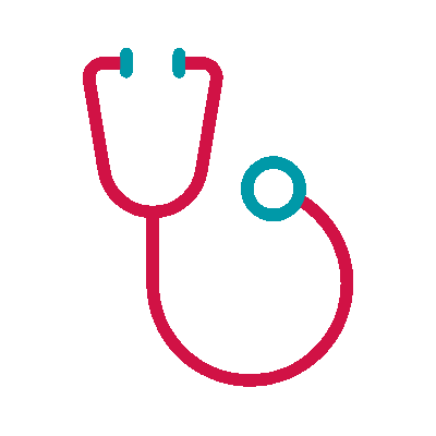 Gif of stethoscope for checking lungs.